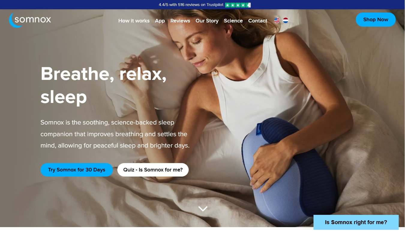 Somnox - eCommerce Website Example