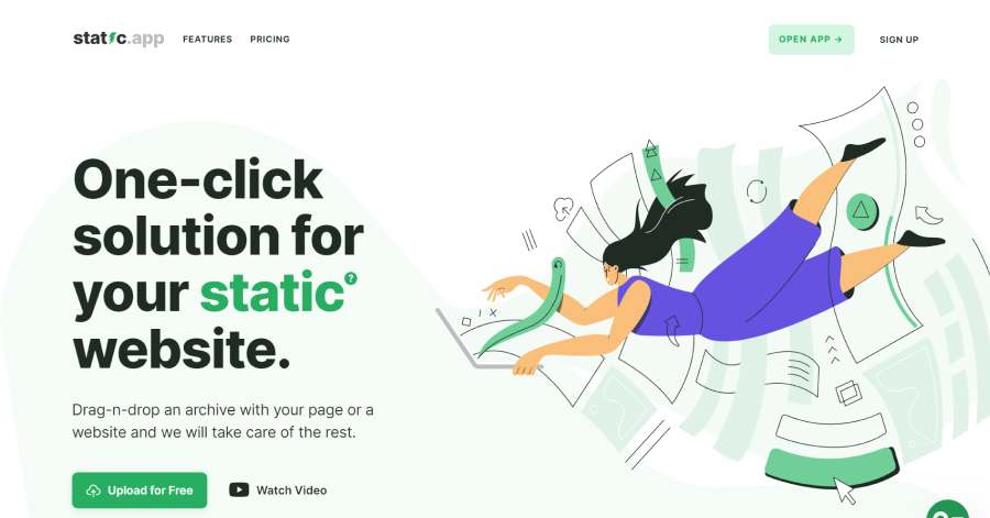 Static App - Static Website Example