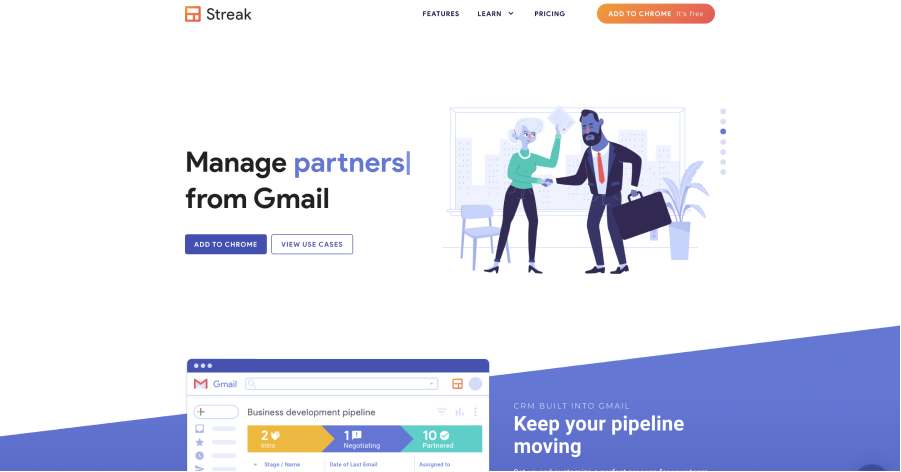 Streak SAAS Website Example