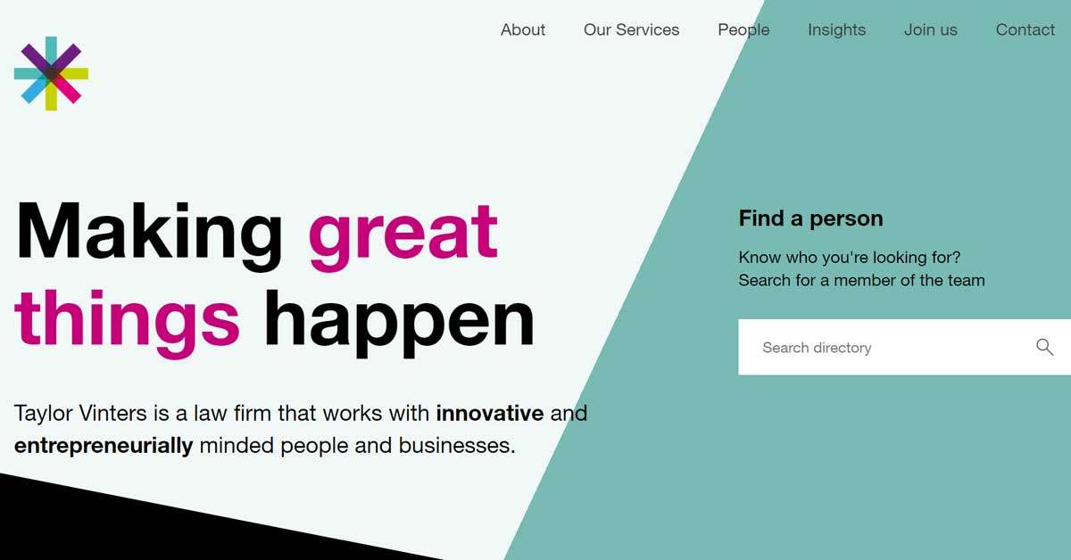 Taylor Law Firm Website Design Example