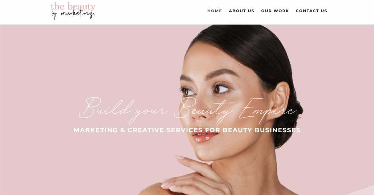 The Beauty Of Marketing Divi Website Example