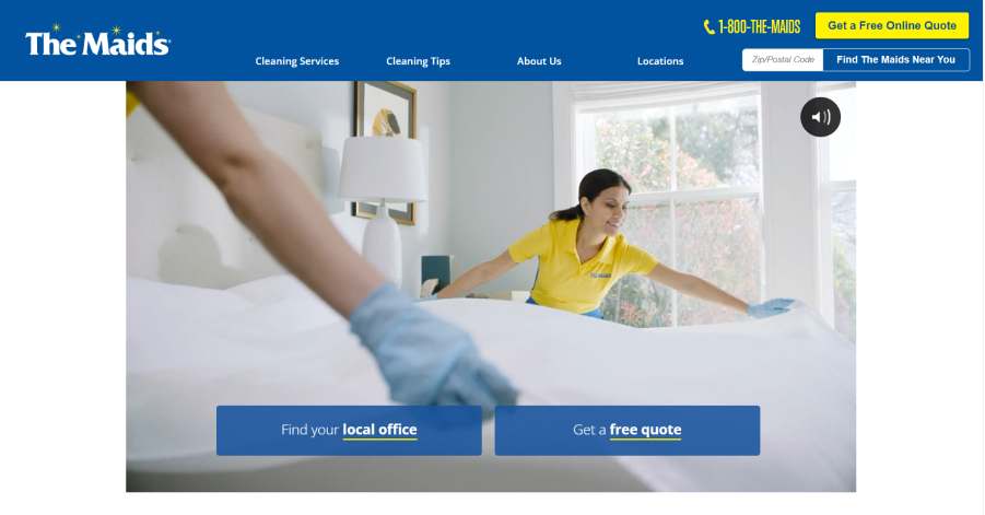 The Maids - Cleaning Website Example