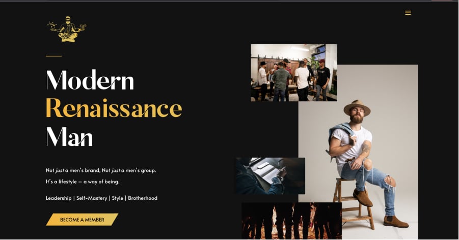 The Modern Renaissance Man – Coach Website Example