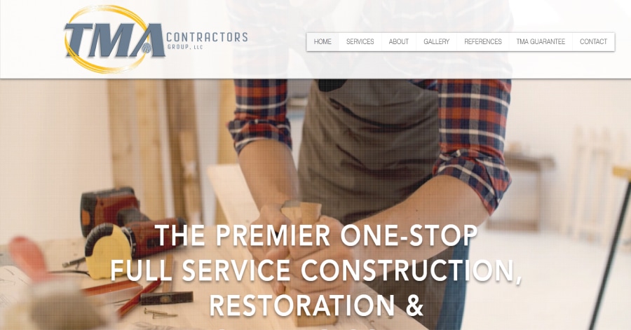 TMA Contractors - Wix Construction Websites