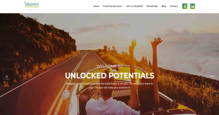 Unlocked Potentials - Life Coach Websites Best Life Coach Websites 2024_Ebru Goksu Yildirim