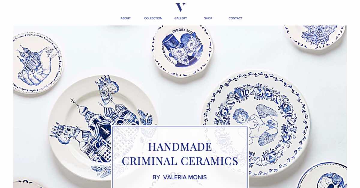 Valeria Monis Wix Website Example