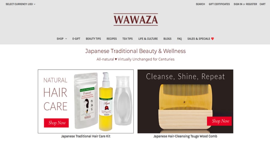 Wawaza - Japanese Web Design wawaza - japanese website example