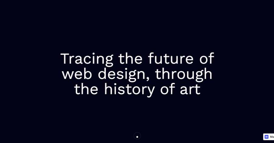 Web Design & Art History