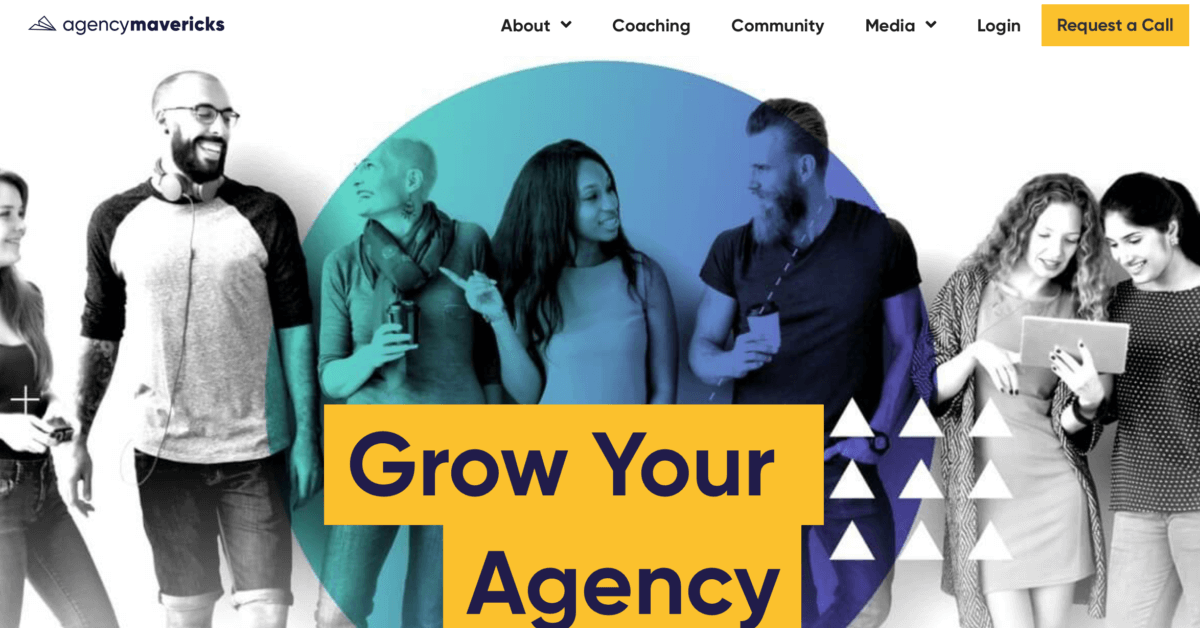 Agency Mavericks - Business Coaching Website Examples