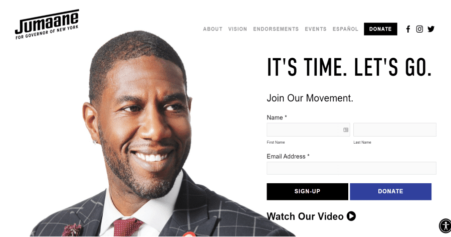 Jumaane Wiliams - Politician Website Examples