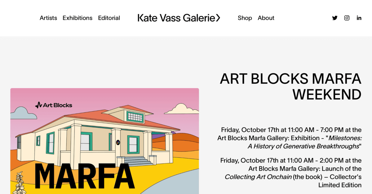 Kate Vass Galerie - Squarespace Artist Websites