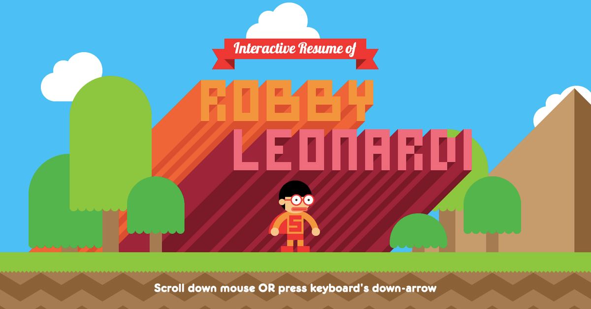 Robby Leonardi Web Design Portfolio Example