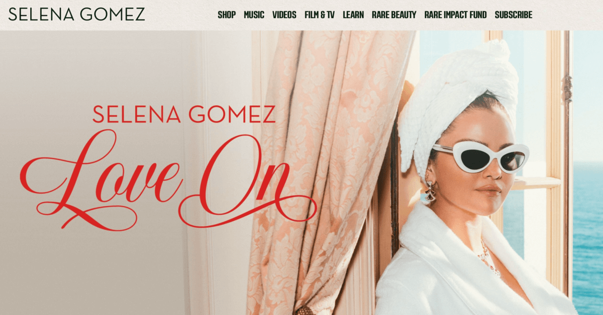 selena gomez - influencer website example selena gomez - influencer website example